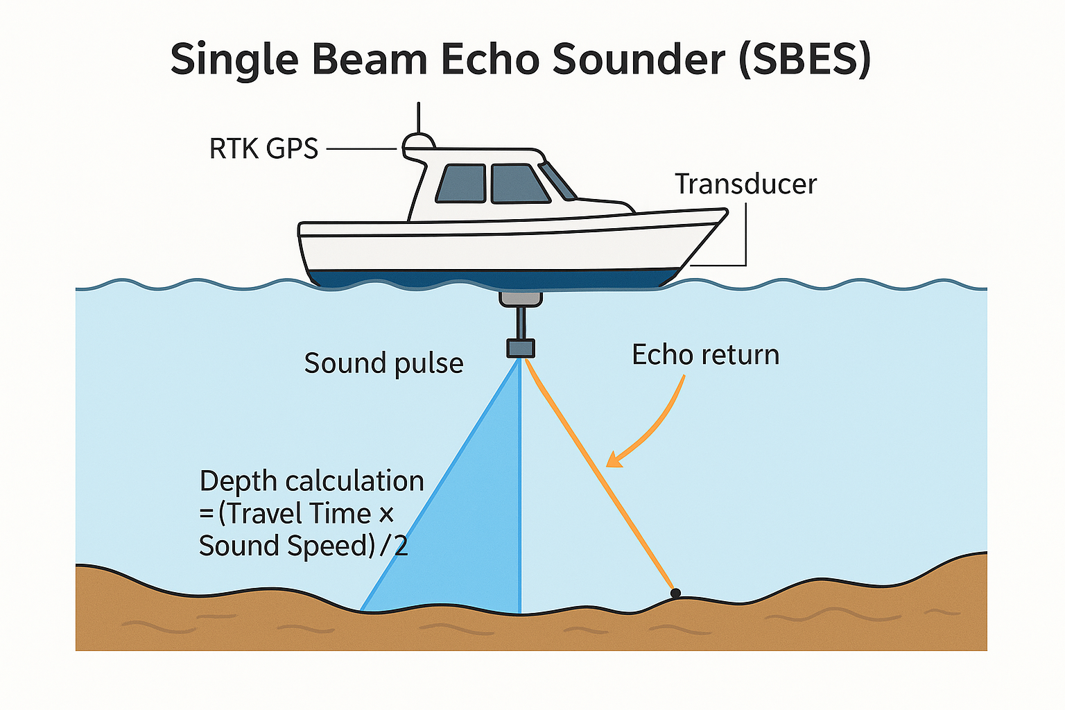Use of SBES for Bathymetric Survey of Water Areas