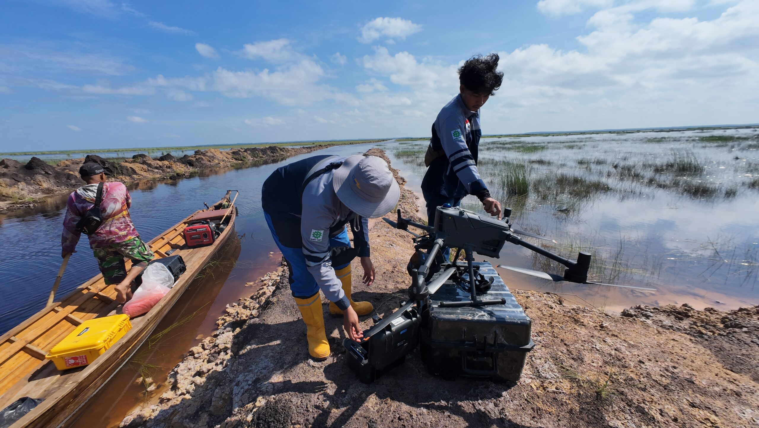 Survei Topografi dan Batimetri Sungai Pampangan untuk Mendukung Program Cetak Sawah di OKI, Sumatera Selatan